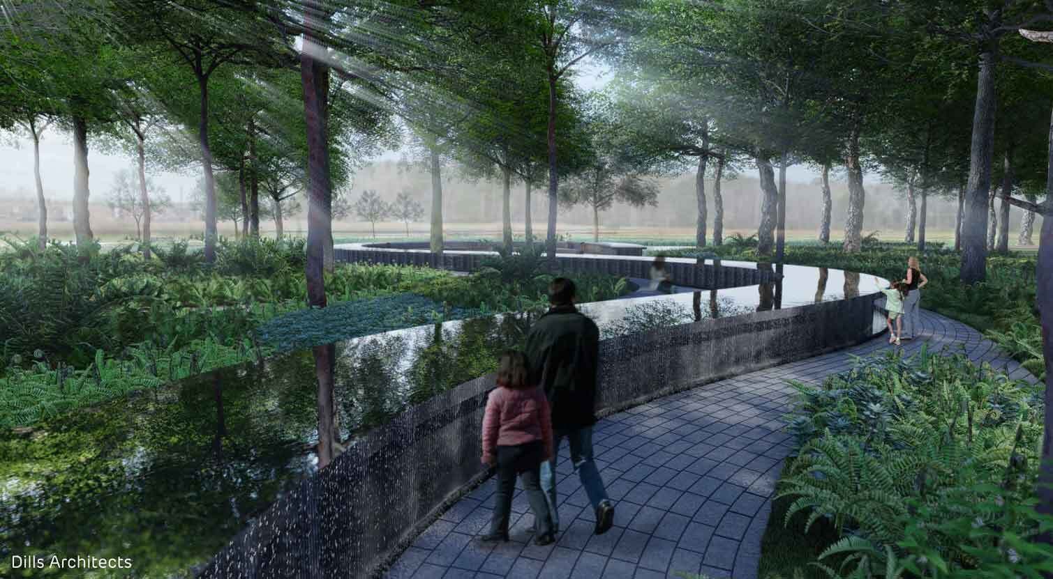 Winding Pathways and Reflecting Pool 1