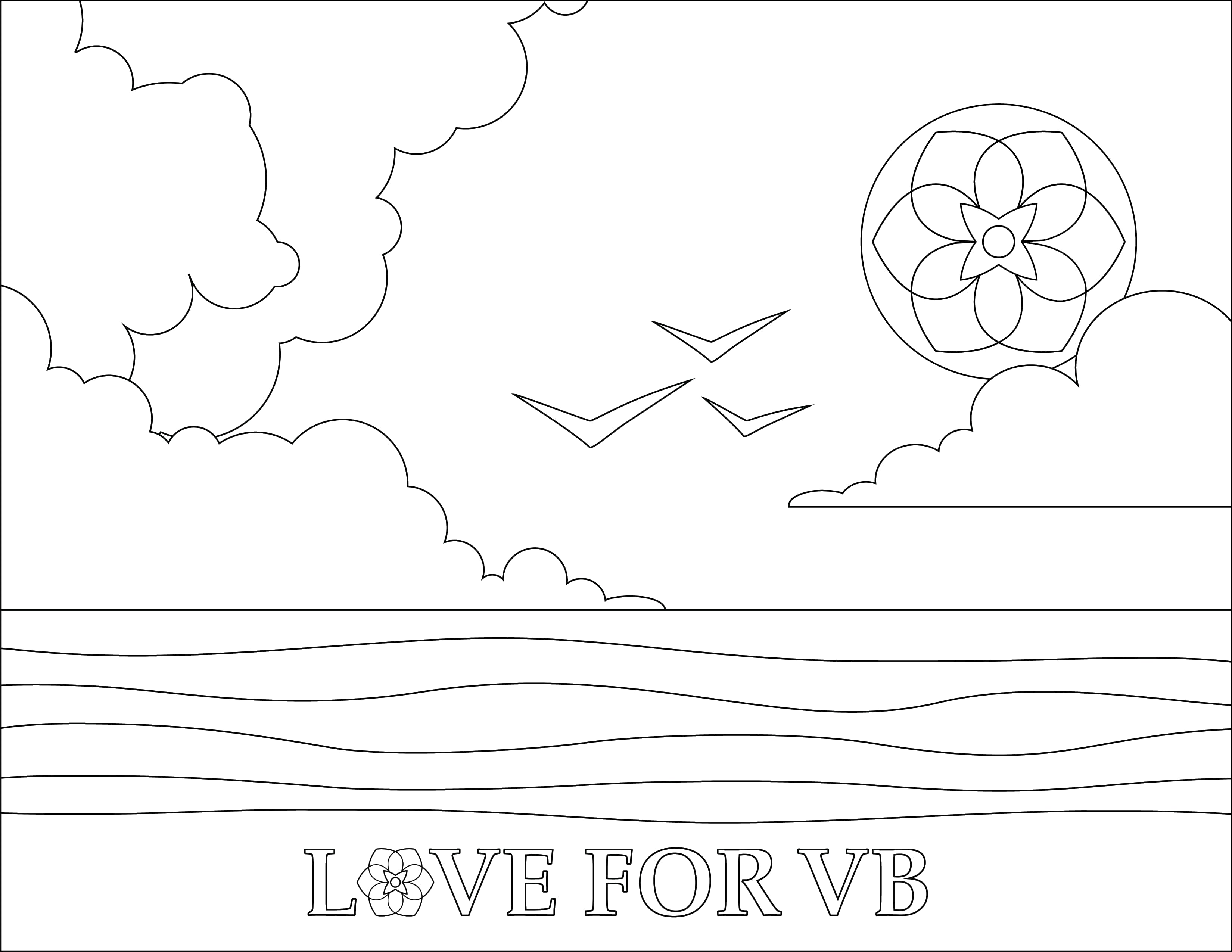 2025 Love For VB Coloring Sheet